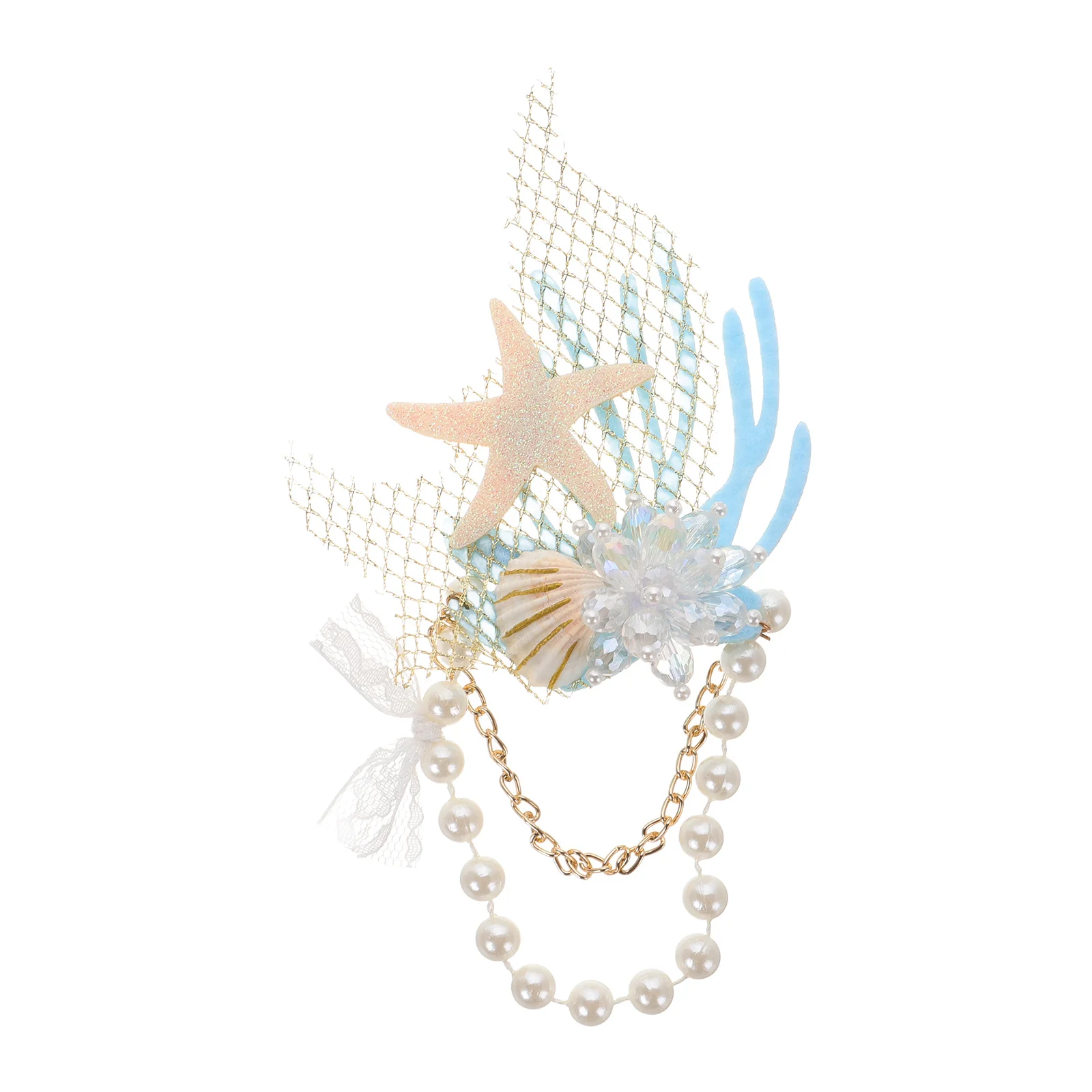 

Crystal Rhinestone Hair Clip Women Beaded Barrettes Girl Bobby Pins Coral Shape Accessories For Wedding Party Banquet