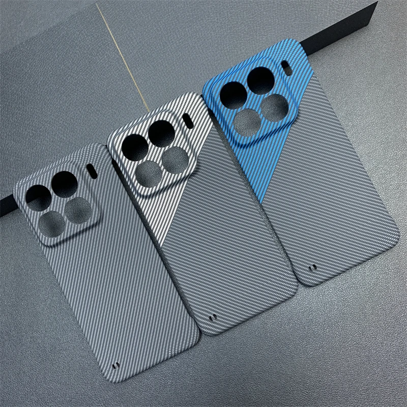 Skin Feel Hard PC Carbon Fiber Texture Borderless Case for Xiaomi  15 Pro Mi 14 Mi15 Ultra-Thin Frameless Protective Cover Funda - Image 5