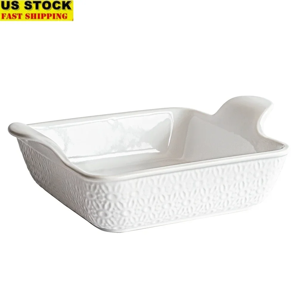 

Блюдо для выпечки Sofia Home White Stoneware 9x9 дюймов от Sofia Vergara
