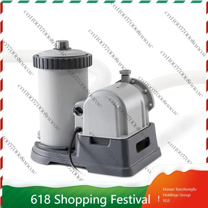28634 2500gal/h 220V Chinese 3-pin Plug Water Filter Pump Cartridge Clean Above Ground Pool Swimming Summer Family Pool