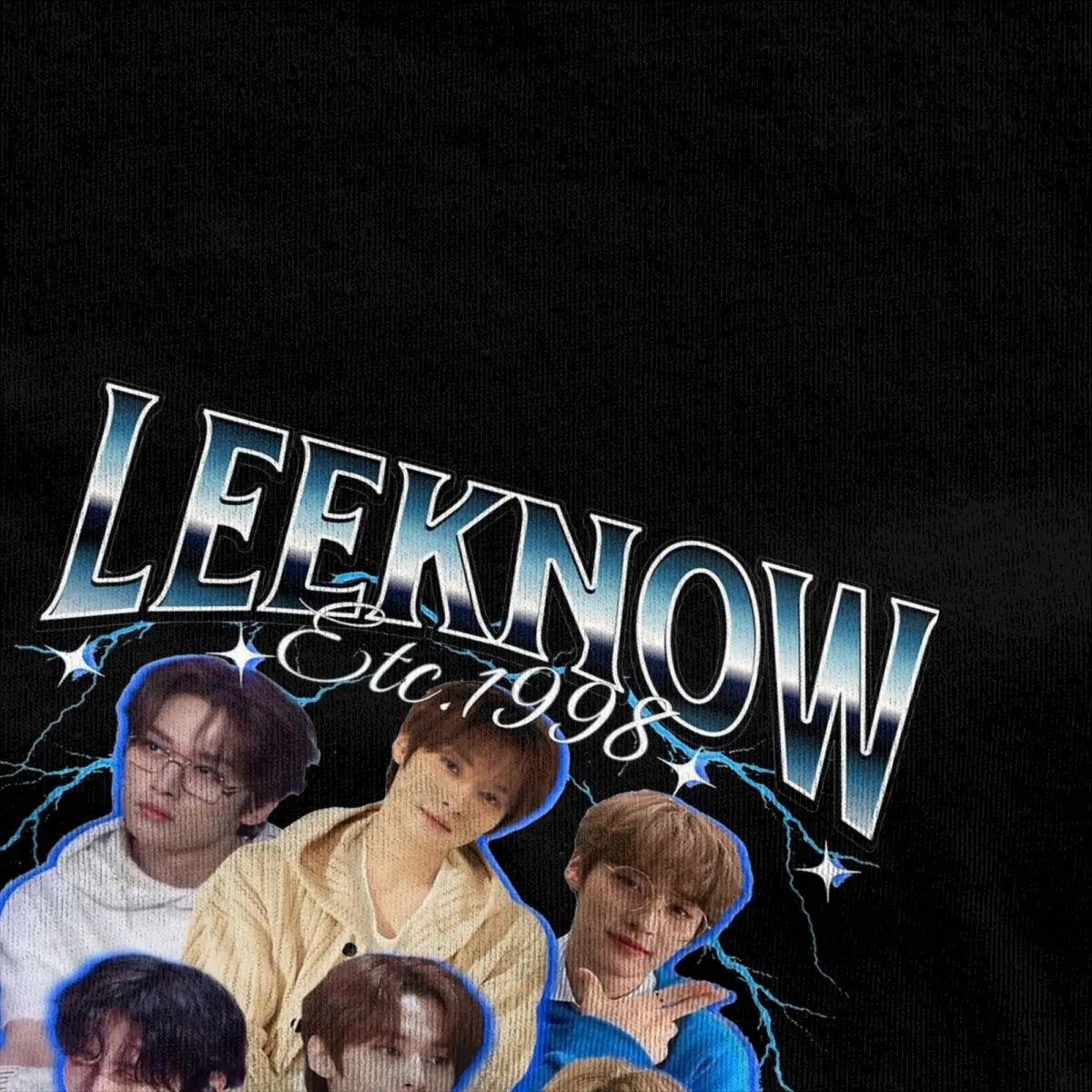 Man T-Shirt Lee Know Korean Kpop Singer T Shirts Harajuku Musician Summer Tee Shirt Aesthetic Casual 100% Cotton Tops Gift