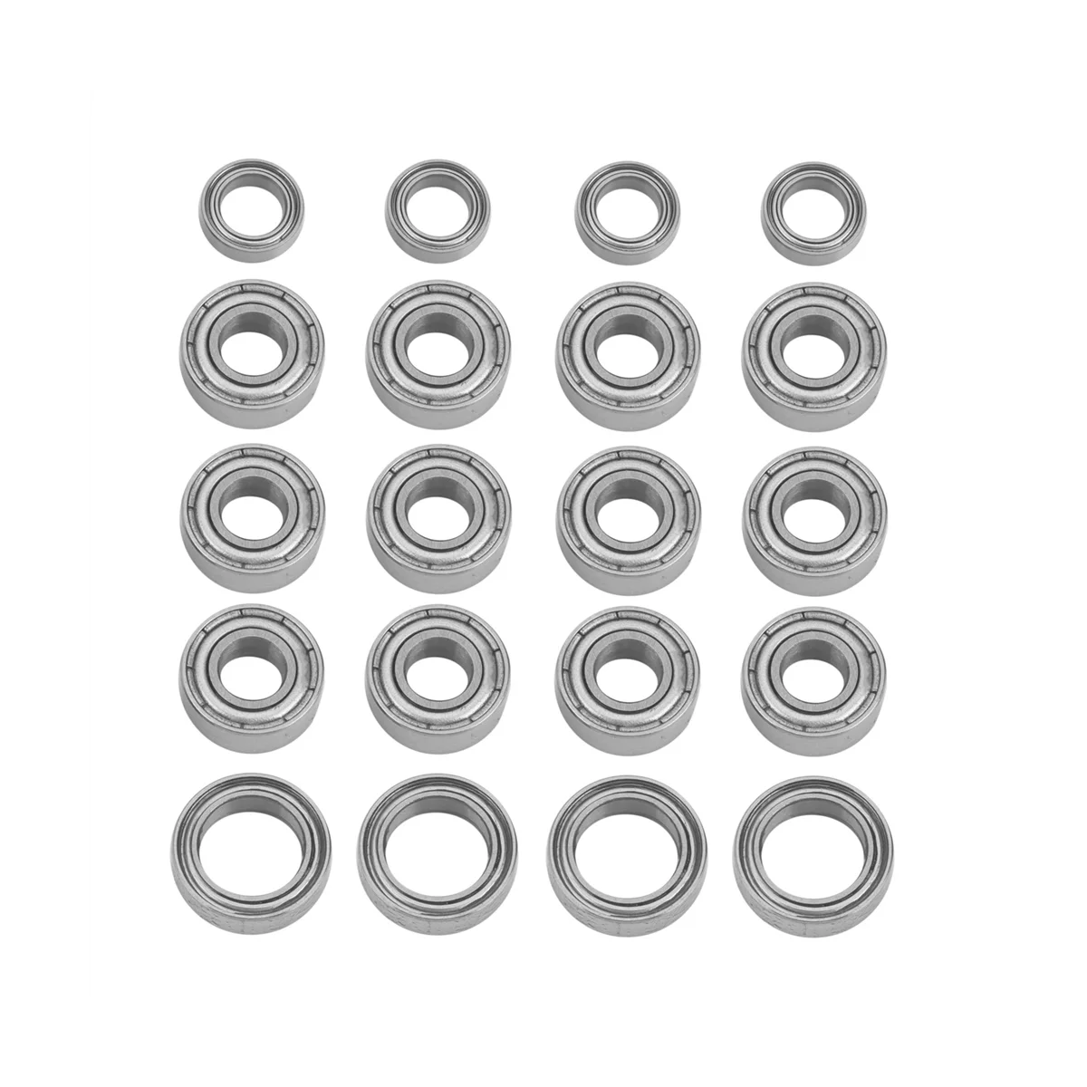 

20Pcs Steel Ball Bearing Kit for TT01 TT-01 TT01D TT01E TT01R DF02 1/10 RC Car Upgrade Parts Accessories