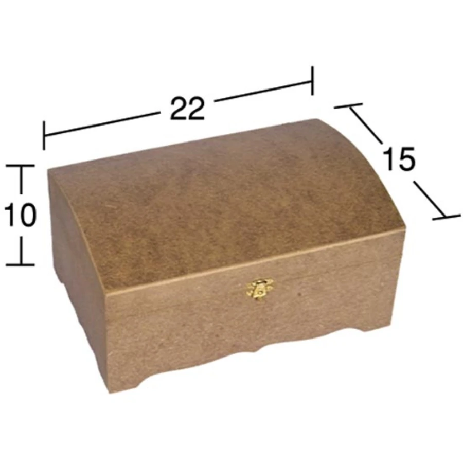 SA418 Bombe Crate, Can Be Painted Mdf Raw Wood Box