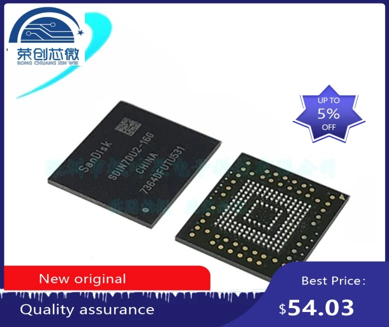 

100% new original SDIN7DU2 16G SDIN7DU2-16G BGA Memory chip