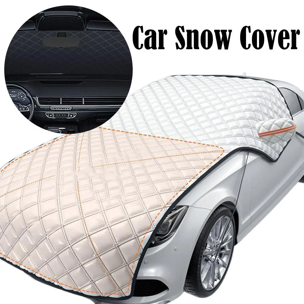 Magnetic Car Snow Frost Prevention Frost Car Cover Car Front Windshield Sunshade Thickened Snow Auto Coat