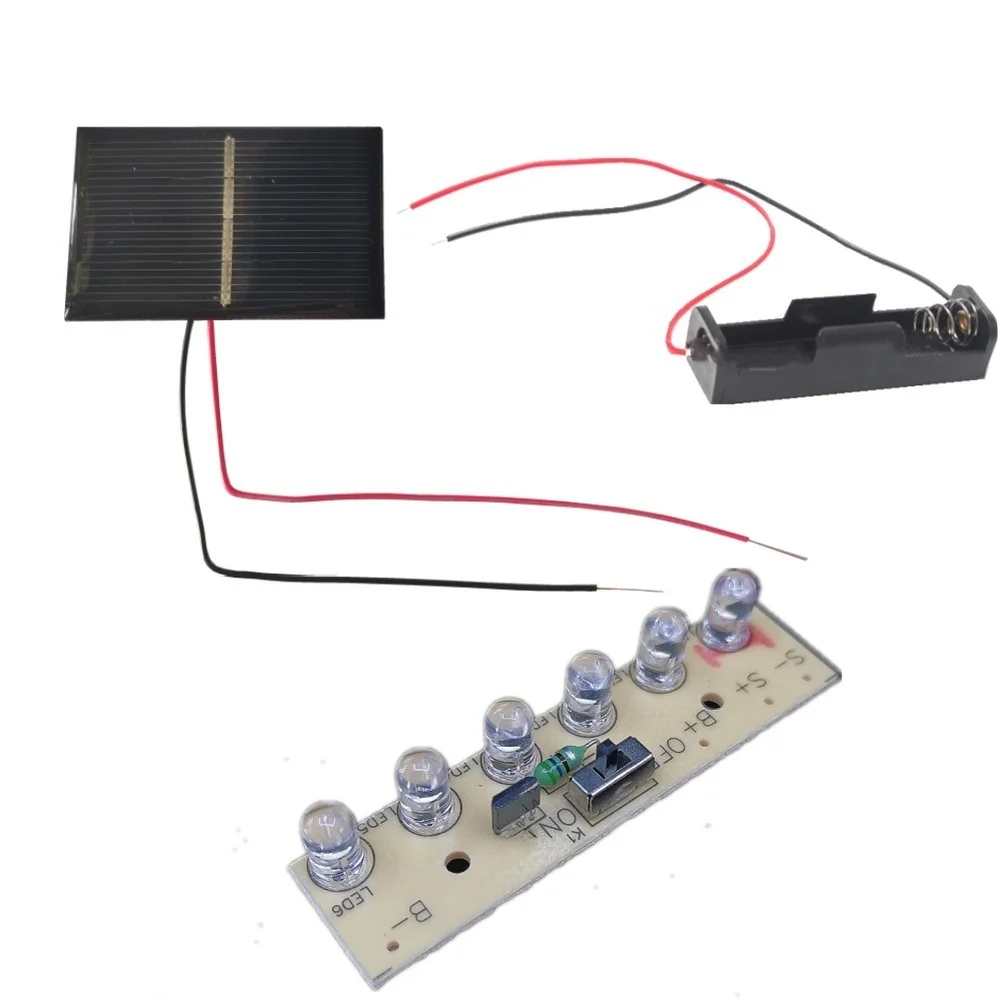 6LED 1.2V Solar Light Control Board PCBA DIY Kit For Fence Sign Gate Garden Outdoor For Lighting Automatic Dusk To Dawn