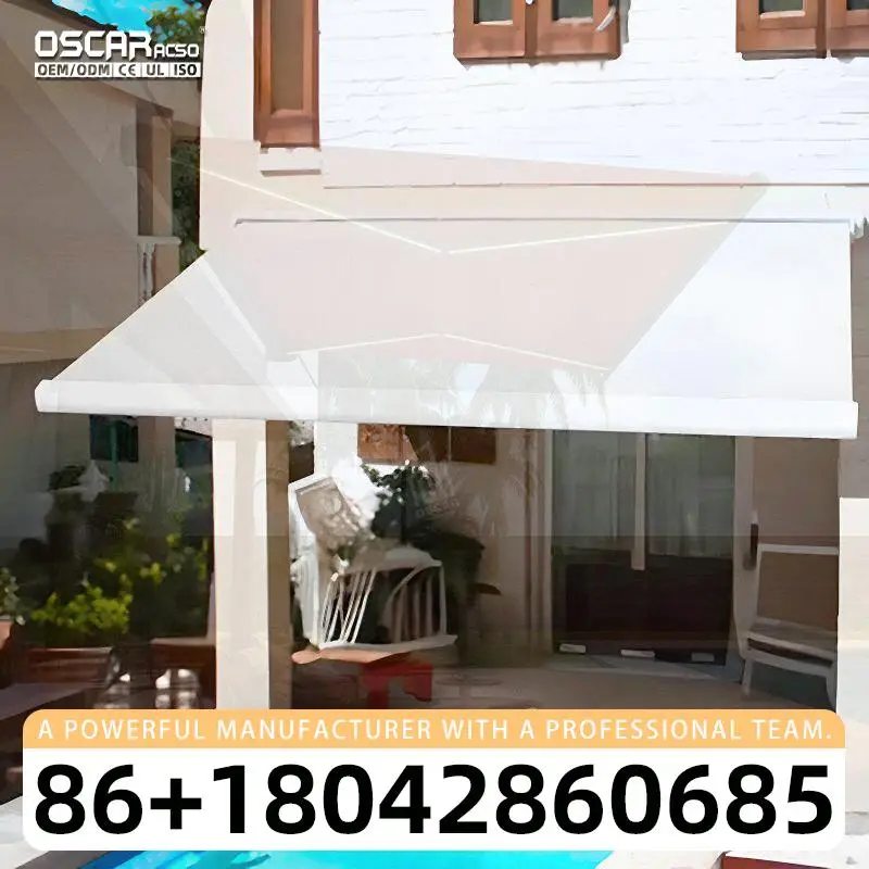 

Adjustable & Durable Canvas Shade Free standing or Wall Mounted Ideal for Patio Backyard Balcony in US Outdoor Retractable Can