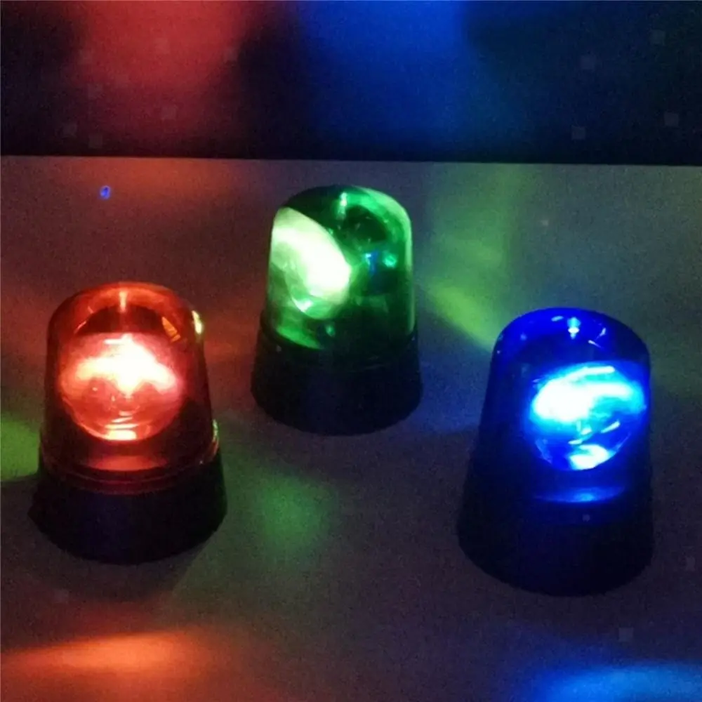 Luz de advertência de emergência 360 Efeito LED Strobe Mini Estágio Rotativo Grau Piscando Indicador de Luz Policial, Novo