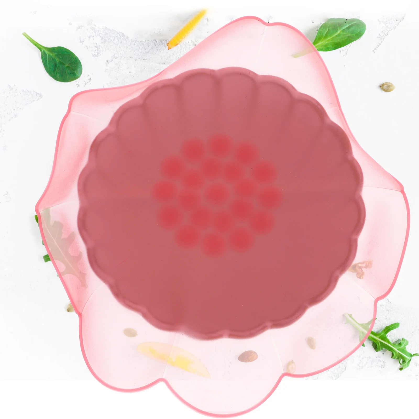 

4Pcs Silicone Lid Covers Stretchable Leak Proof Bowl Seals for Oven Refrigerator Travel Freshness Keepers Non Slip Pad Use