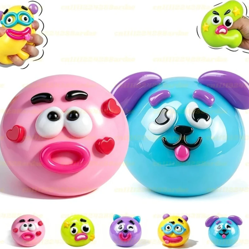 

2026 NEW Smushers Squishy, Curiosities Dog Face Swap Squishy Toy, Soft Moldable Cute Slow Rise Squeeze Toy, Relaxing Sensory