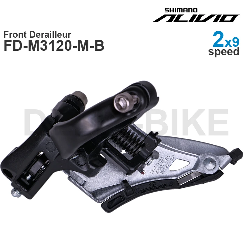 SHIMANO ALIVIO SIDE SWING Front Derailleur FD-M3120-M-B (Clamp Band) 2x9-speed Original parts