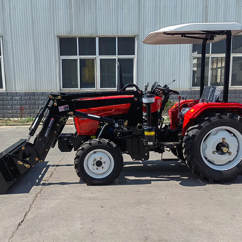 High Quality 4x4 Mini 50hp Tractor for Sale Chinese Small Farm Tractors Agriculture Excavating Tractor view 3