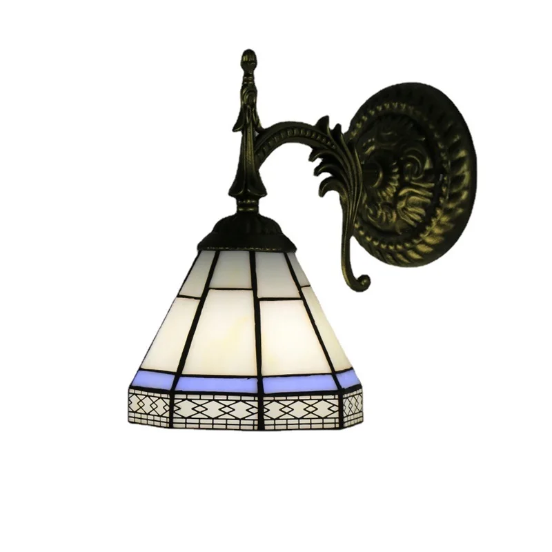 SOFITY European Style Tiffany Wall Lamp LED Creative Simple Vintage Sconce Light for Home Living Room Balcony Aisle