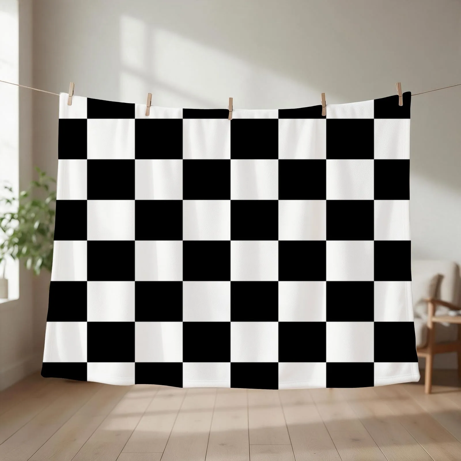 Chequered Flag Checkered Racing Car Winner Bedspread Duvet Phone Case Throw Blanket Vintage Decoratives Blankets