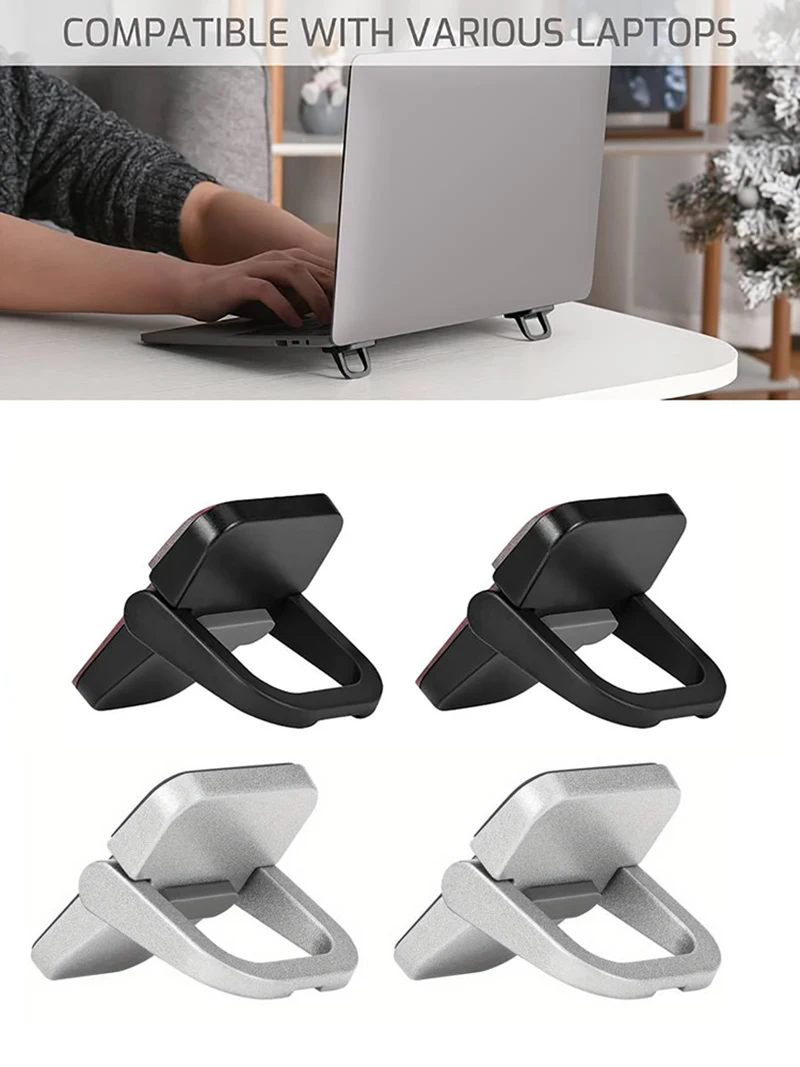 Podstawka pod laptopa, uchwyt na klawiaturę, mini przenośne nóżki, stojaki pod laptopa do Macbooka, Huawei, Xiaomi, podpórka pod notebooka — zdjęcie 2