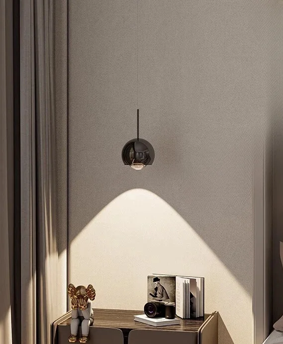 

Light luxury bedside chandelier Minimalist master bedroom hanging line Home office