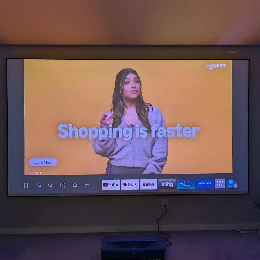 120 inch Home Theater ALR UST Projection Screen Fixed Frame Projector Screen for Ultra Short Throw AWOL 3500 4K Laser Projector