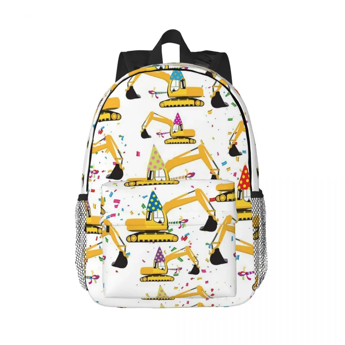 Excavator Construction Truck Party Pattern Backpacks Boys Girls Bookbag Cartoon Children School Bag Laptop Rucksack Shoulder Bag