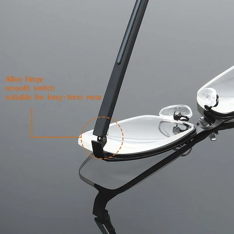 Titanium Alloy Frame Presbyopic Glasses Women Far Sight Eyeglasses Finished Optical Business Reading Eyewear Diopter +1.0 TO+4.0