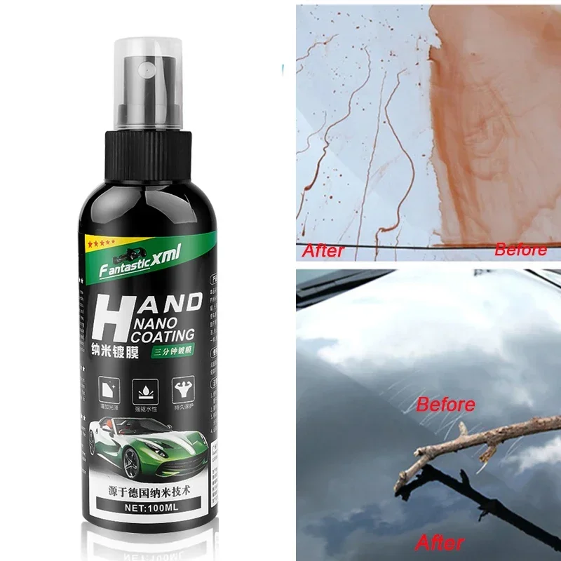 100ML Car Nano Spraying Agent Car Paint Top Protection Hydrophobic Anti-fouling Coating Water Repellent Car Ceramic Nano Coating