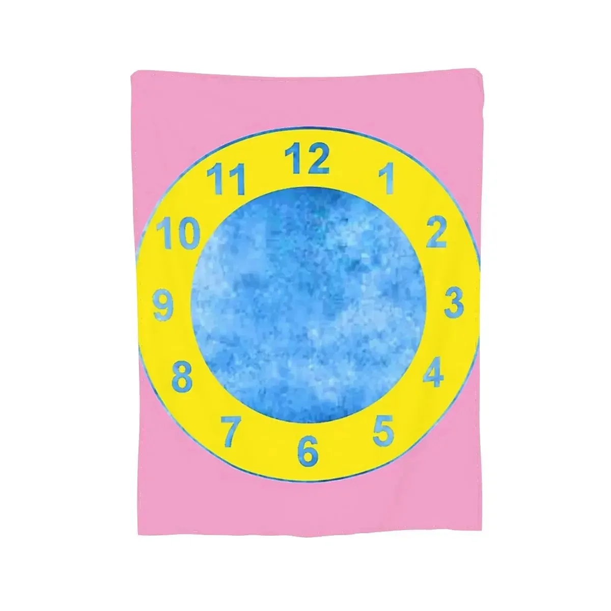 Customize Cozy Flannel Throw/Clock Design/Perfect for The Big Comfy Couch/Ideal for Bedding, Living Room, Picnics, Travel, And H