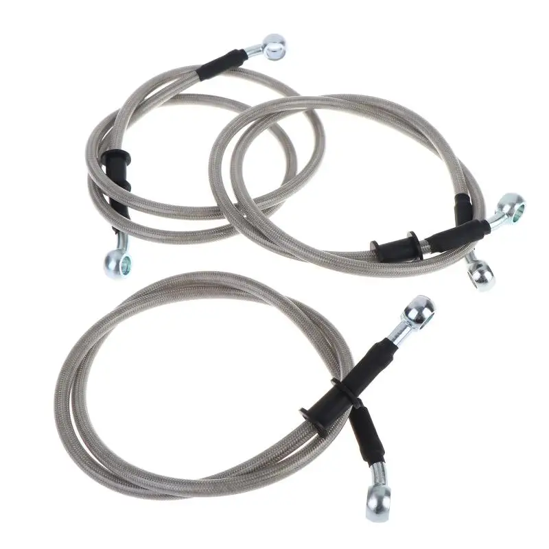 Stainless Steel Braided Universal Brake Hose Wear Resistant for Moto Ebike Disc Brake System Modification Upgrade