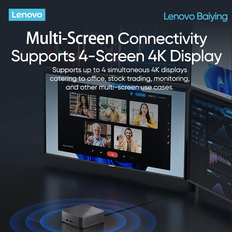 كمبيوتر Lenovo Mini Baiying NUC 13 PULS الجيل الثالث عشر Intel ®   الأساسية ™   معالج I7-13420H WiFi6E 0.5L حجم هيكل صغير مزود طاقة مزدوج