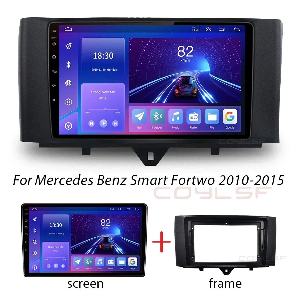 2din Android 13 Autoradio Multimediaspeler Carplay Auto Gps Navigatie For Mercedes Benz Smart Fortwo 2010-2015