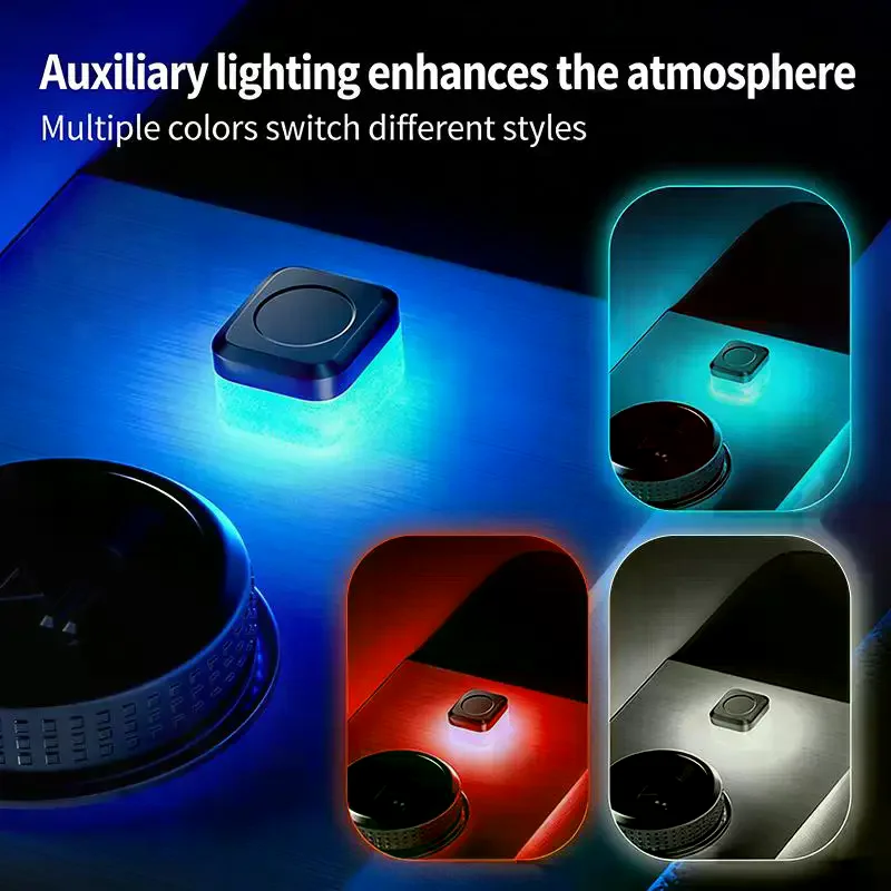 Car USB Ambient Lights Universal Interior LED Atmosphere Signal Lamp Plug and Play for Simple Mood Enhancement