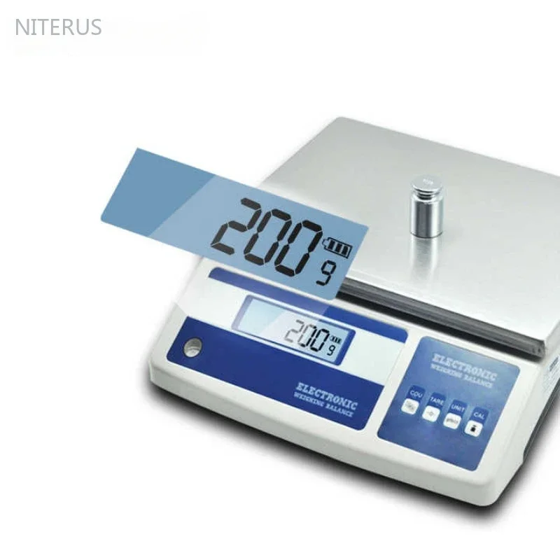 Lab Analytical Electronic Weighing 1g 0.1g Digital Display Balance Scale 0-31kg