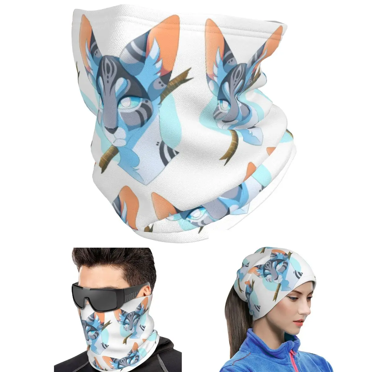 Jayfeather And Stick Bandana Neck Gaiter Printed Face Scarf Multi-use Balaclava For Men Women Adult Winter