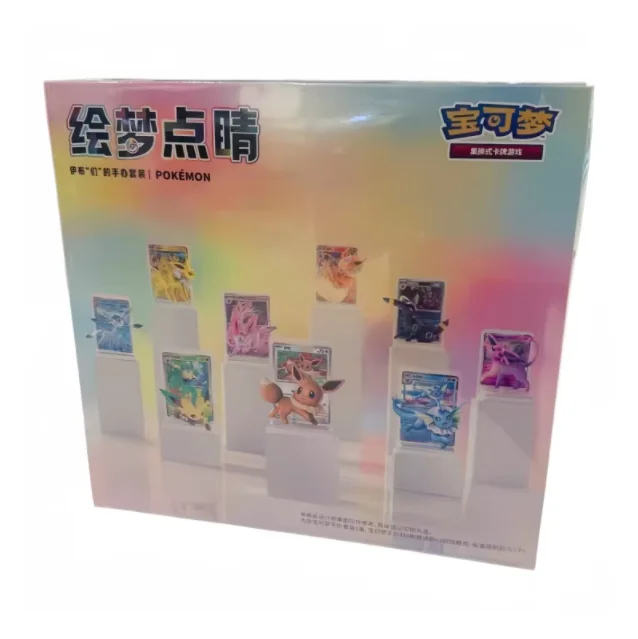 100 % Original PKM Trading Card Game Karten-Illustrationsfiguren-Sammlung Vol.3 Serie Eevee's Figurenset Sammeln Sie Überraschungsspielzeug