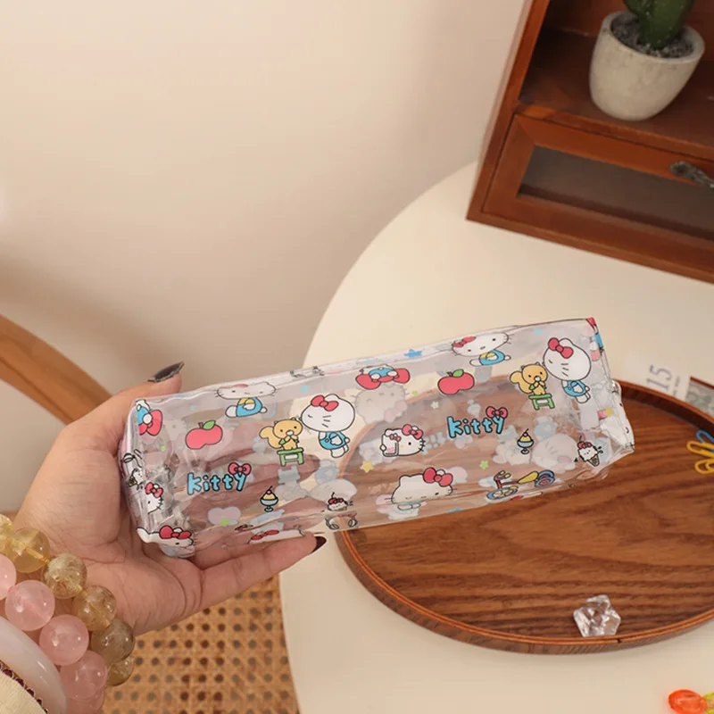 

Hello Kitty Kawaii Pencil Case High Aesthetic Value Large Capacity Printed Stationery Storage Bag Wholesale of Women Accessories