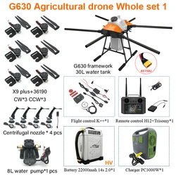 EFT G630 30L 30KG Agricultural framework route planning Spraying pesticides on farmland