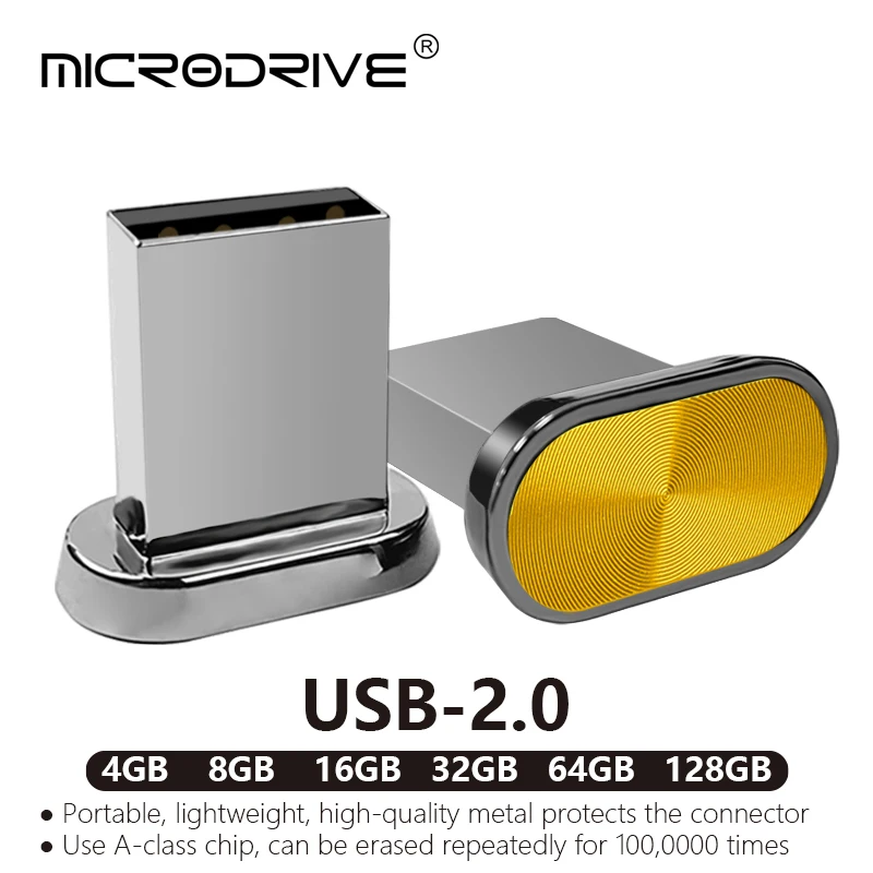 Super Mini USB Flash Drive impermeabile Pendrive 64GB 32GB 16GB 8GB 4GB capacità reale chiavetta USB Thumbdrive