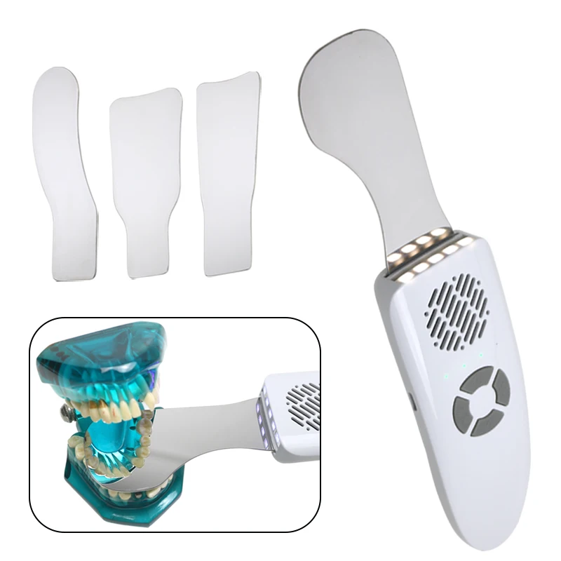 

GREATLH Dental Automatic Anti-fog Mirrors Set Oral Photography Reflector with Plaque Detection Light-UV Lamp Dental Supplies