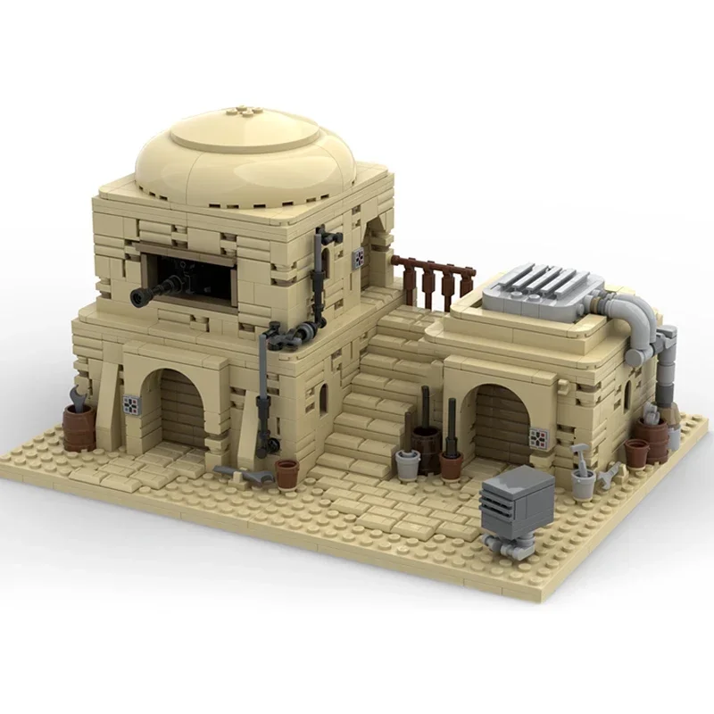 Moc Building Bricks popolare Star Movie Model The Last Desert House Technology blocchi modulari regalo giocattolo di natale Set fai da te assemblaggio