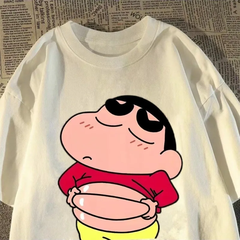 

Crayon Shin Chan Cute 3D Printed Breathable Quick Drying Loose Comfortable Daily Casual Round Neck Short Sleeve T-shirt