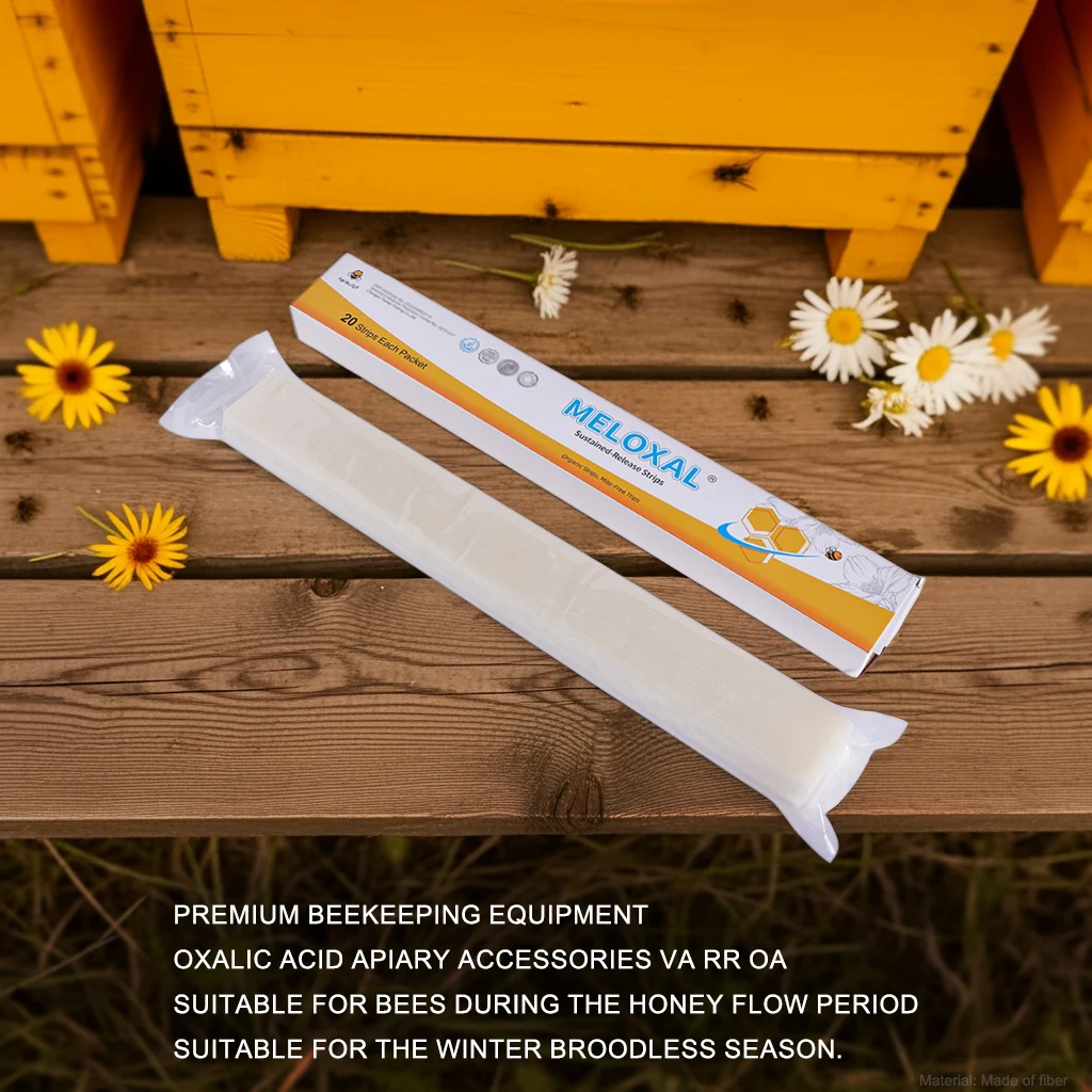Meloxal strips | Beekeeping tools of oxalic acid - Apiary Seasonal broodless bee colony equipment - Pet habitat accessory varroa