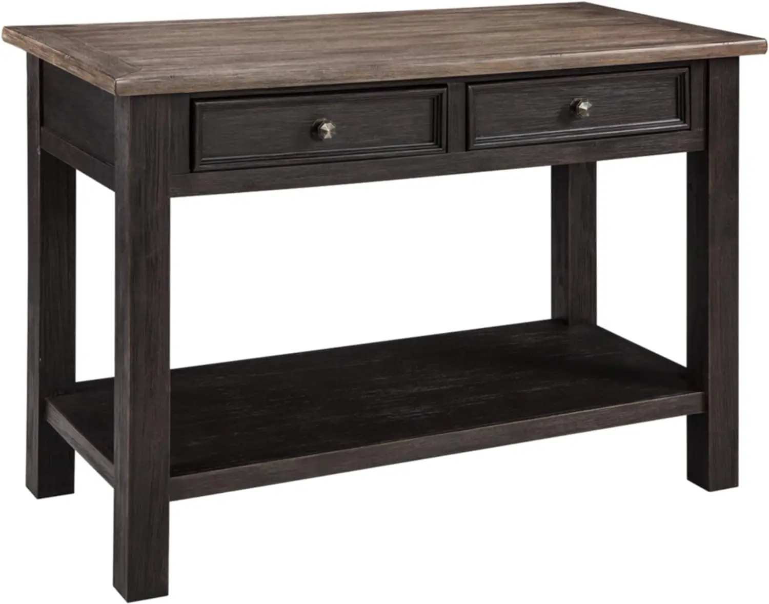 

Signature Design by Ashley Tyler Creek Modern Farmhouse Sofa Table, Brown & Black