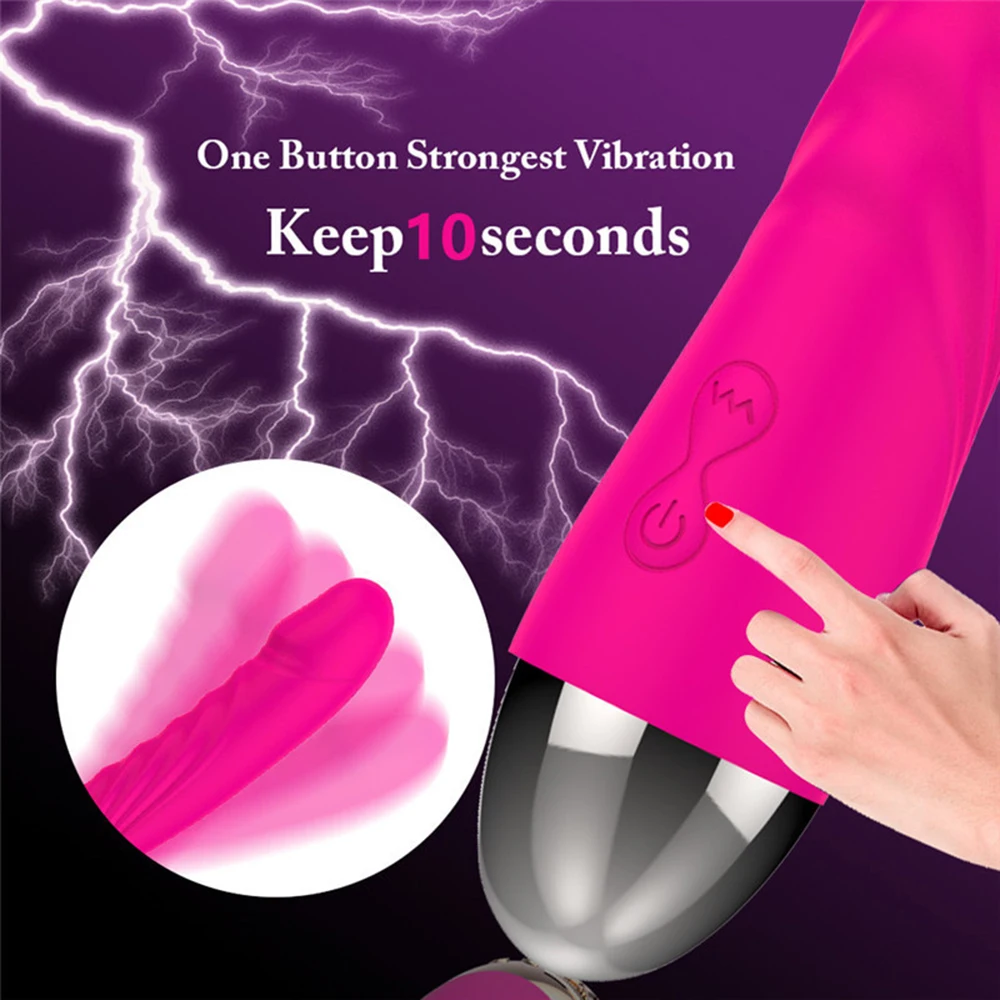 Powerful G-Spot Dildo Vibrator For Women Clitoris Stimulator USB Female Masturbator Goods Soft Silicone Sex Toys For Adults 18