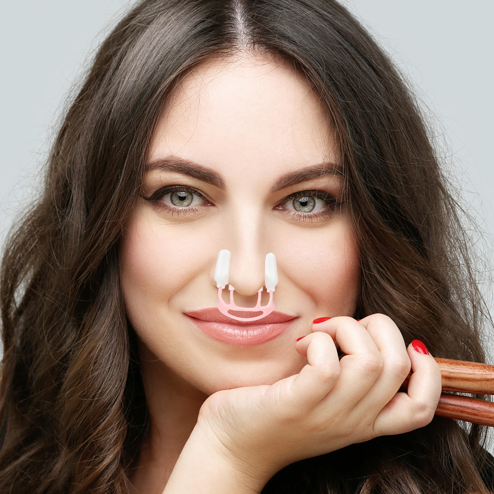 

2Pcs Nose Lifting Clip Shaper Tool Nose Corrector Enhancer Straightener Device Facial Beauty Tool Nasal Bridge Clip