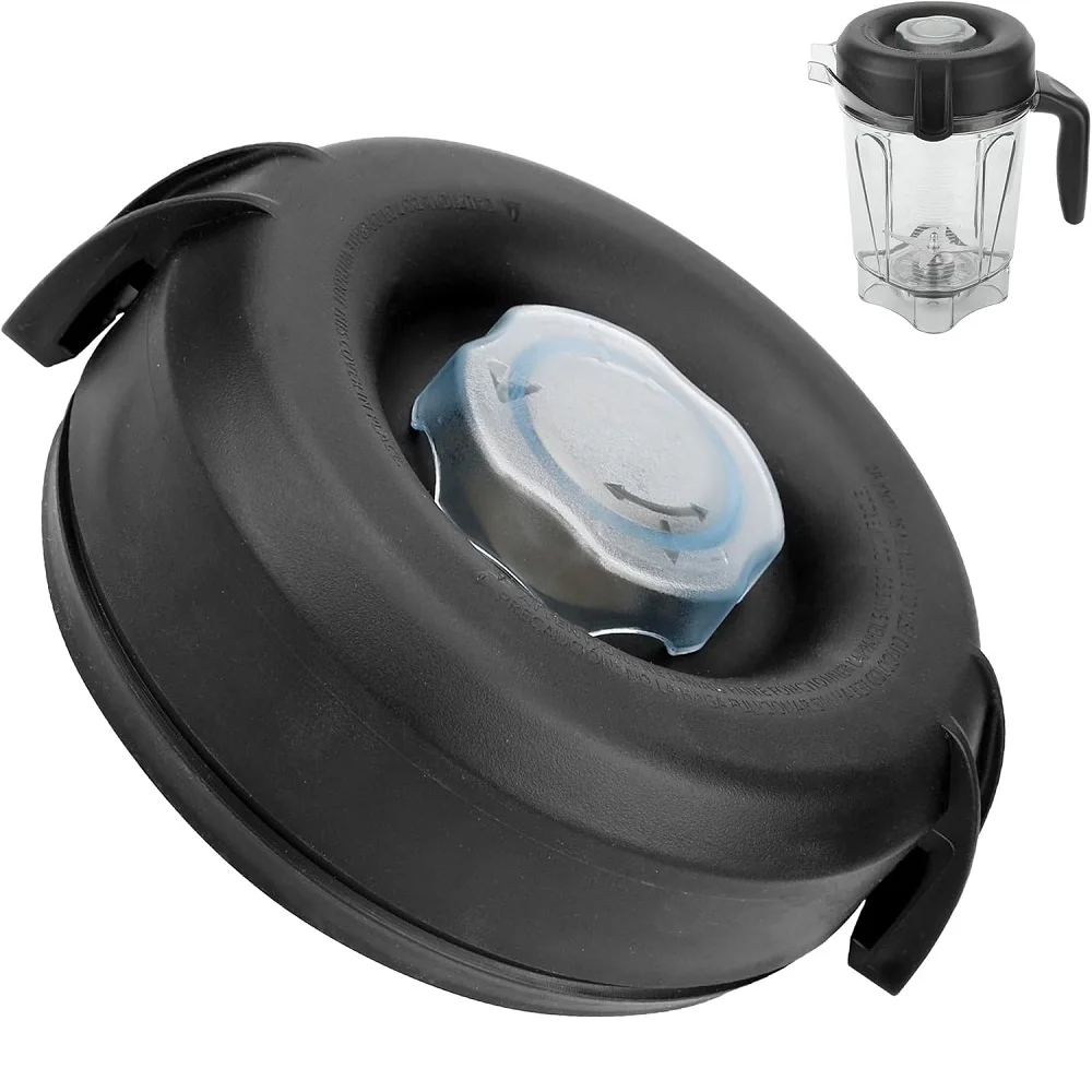 Tampa do liquidificador para recipiente de perfil baixo Vitamix 64OZ compatível com liquidificador Vitamix Classic/Explorian/Propel/Commercial 5200 7500