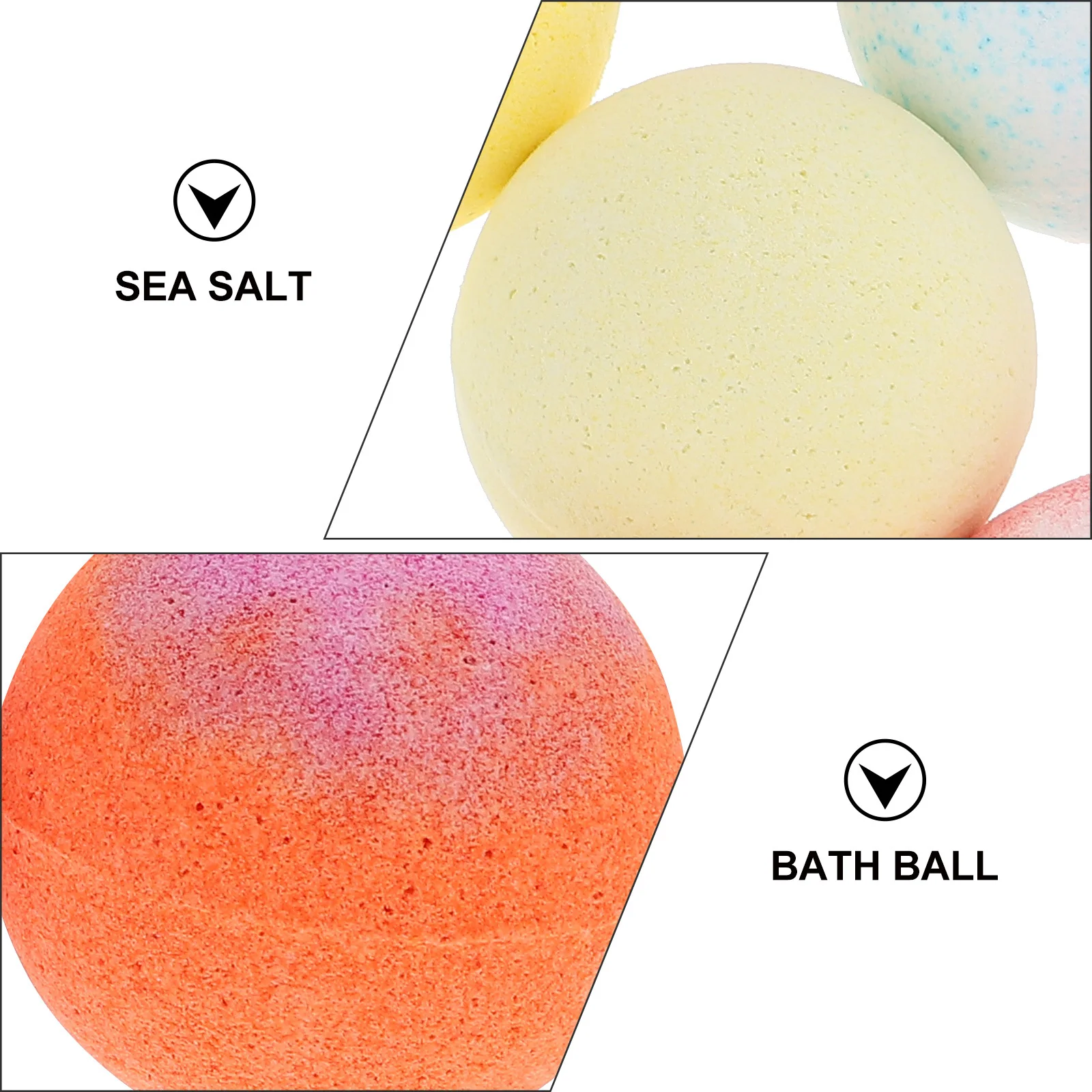 

9Pcs Bath Salt Balls Essential Oils Natural Spa Relaxing Moisturizing Exfoliating Set for Home Shower Bombs Balls