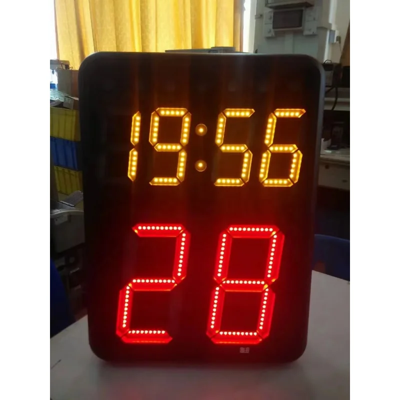 24-Second Wireless Shot Clock Sports Remote Controller Settable 0-99 Seconds Basketball Timing Games Court Equipment BLACK