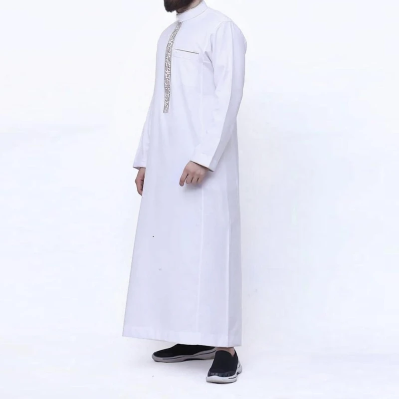 Mens Islamic Robe Muslim Ethnic Clothing Robe Kaftan Islamic Ethnic Arab Robes