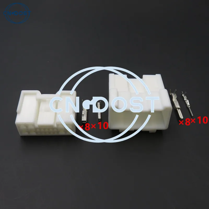 

1 Set 18 Hole Automobile Cable Terminal Hybrid Plug Car Unsealed Plastic Hosuing Connector AC Assembly 6098-3901 6098-3941