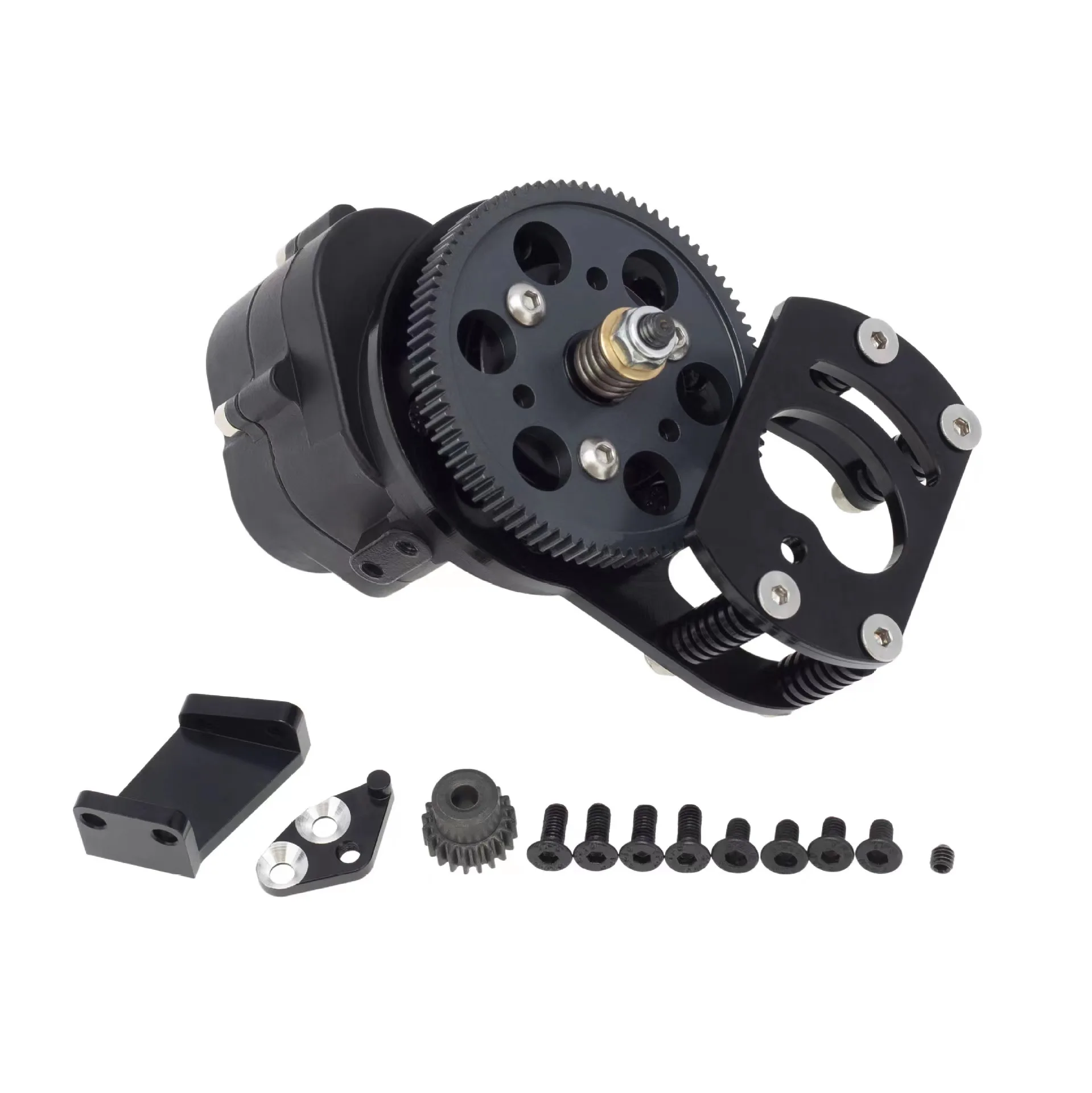 Metal mid-range gearbox gear assembly for 1/10 RC Crawler Car Axial Scx10 90046 D90 Yikong Rgt Traxxas Trx4 upgrade accessories