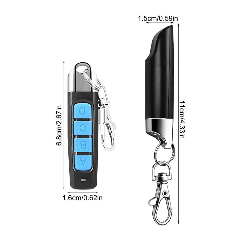 Telecomando 433 Mhz telecomando universale per Garage per cancello elettrico duplicatore a 4 pulsanti Clone Learning Door Control Car Key