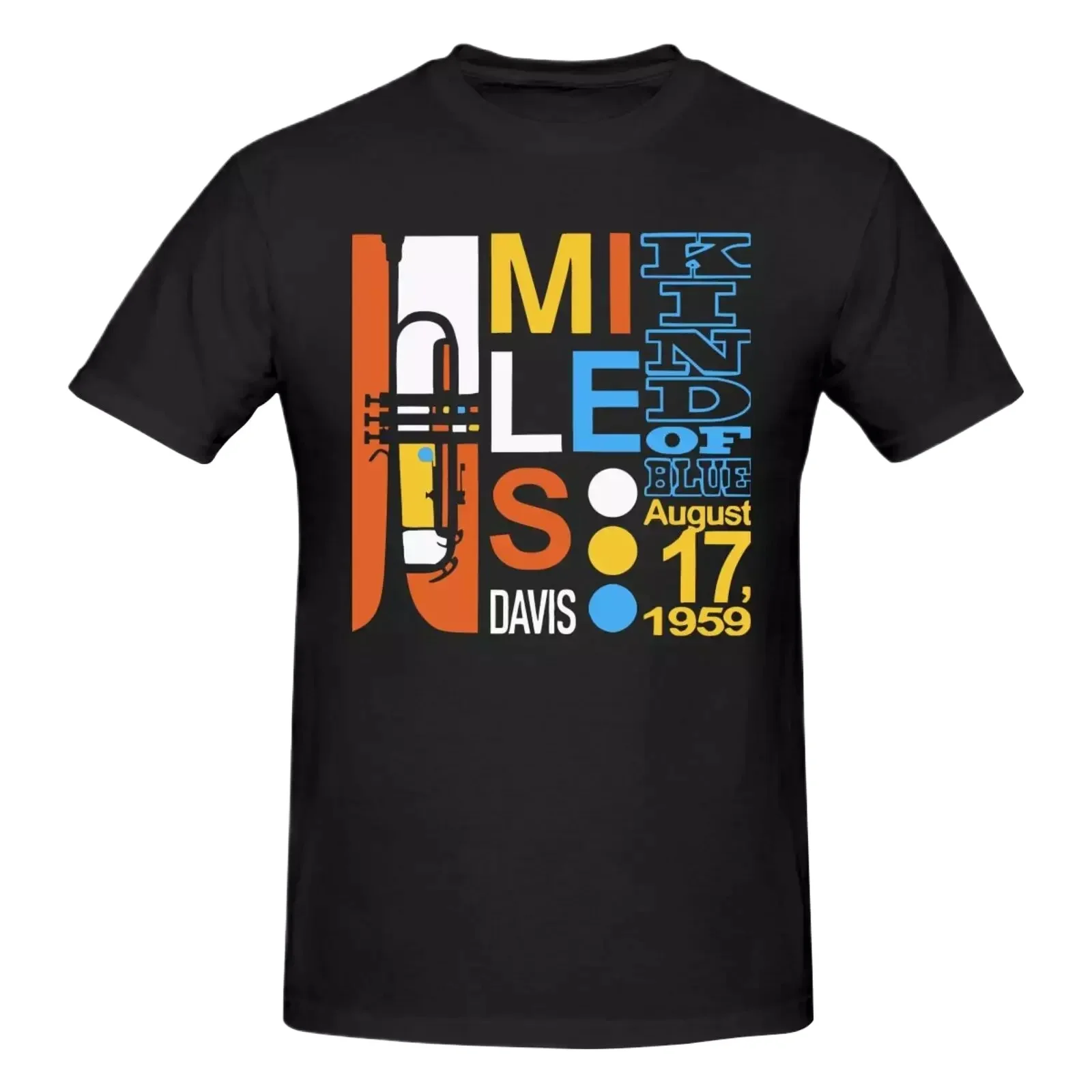 Miles Davis Kind of Blue T-Shirt - Jazz Music - John Coltrane - Blue Note Vntg Harajuku Cotton Graphic Fashion Streetwear